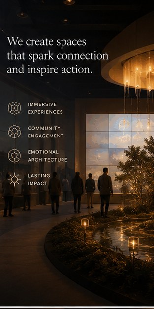 Gatherlight manifesto panel 04 — Spaces