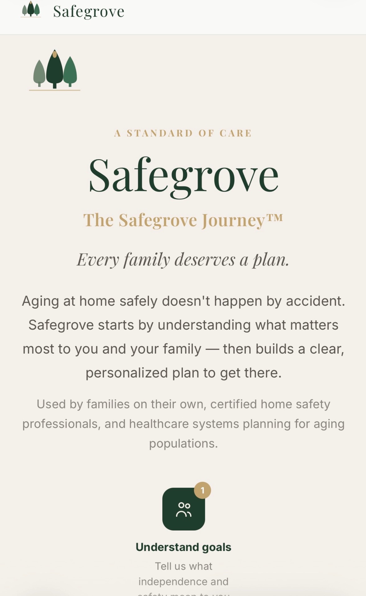 SafeGrove — Assessment & Credentialing